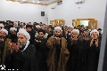 (١٥٢) وكيل المرجعية العليا في الكاظمية المقدسة الشيخ حسين آل ياسين يؤم المصلّين وجمع من طلبة الحوزة في الموقع المركزي للمشروع التبليغي للحوزة العلمية في زيارة الأربعين