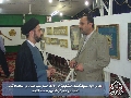 المعرض الاول لمسابقة الفنون التشكيلية / مدير المركز مع مدير شرطة النجف الاشرف