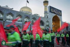 توديع زائرين الأربعين في مشهد الرضا (عليه السلام)