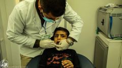 لأول مرة على طريق السائرين.. عيادة طب أسنان متجولة في زيارة الأربعين